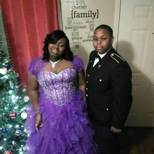 Purple prom dress